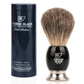 VIKINGS BLADE Luxury Shaving Brush - Ultra Heavy Acrylic & 316L Steel Handle, Dark Stallion Color
