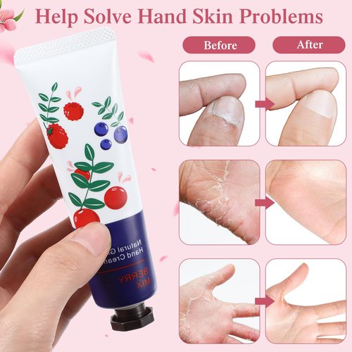 Dansib 60 Pack Hand Cream Gifts Set for Women Mothers Day Gifts for Mom Mini Lotion Bulk for Dry Cracked Hands, Mini Hand Lotion for Nurse Gifts,bridesmaid Gifts,teacher Appreciation Gifts,10 Styles
