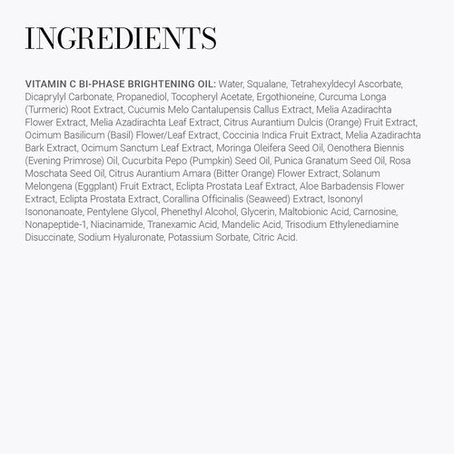 Meaningful Beauty Vitamin C Bi-Phase Brightening Oil with Activated C Technology, 0.33 fl. Oz