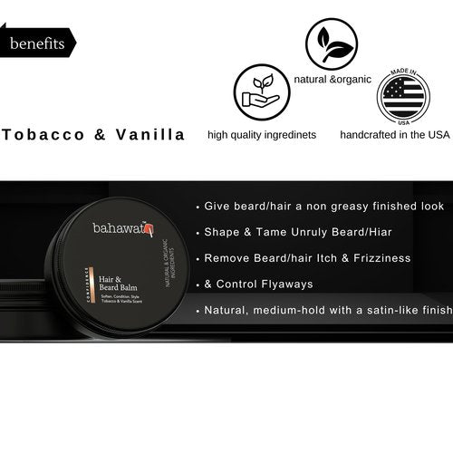BAHAWAT Beard Balm (Tobacco & Vanilla)