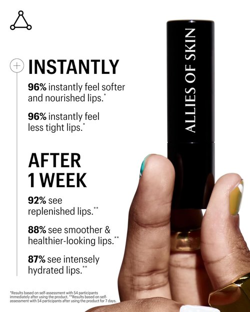Allies of Skin Peptide & Ceramide Repair Lip Balm Treatment - Nourishing Formula with Sea Buckthorn & Avocado | 3.8g/0.13 oz