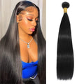NROOEAY Straight Bundles Human Hair 20 inch 100% Unprocessed Brazilian Straight Hair Bundles 12A Remy Virgin Retain the Intact Cuticle, Long Lifespan