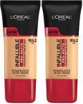 L'Oreal Paris Cosmetics Makeup Infallible Pro-Matte Liquid Longwear Foundation, Sand, 1 fl oz (Pack of 2)