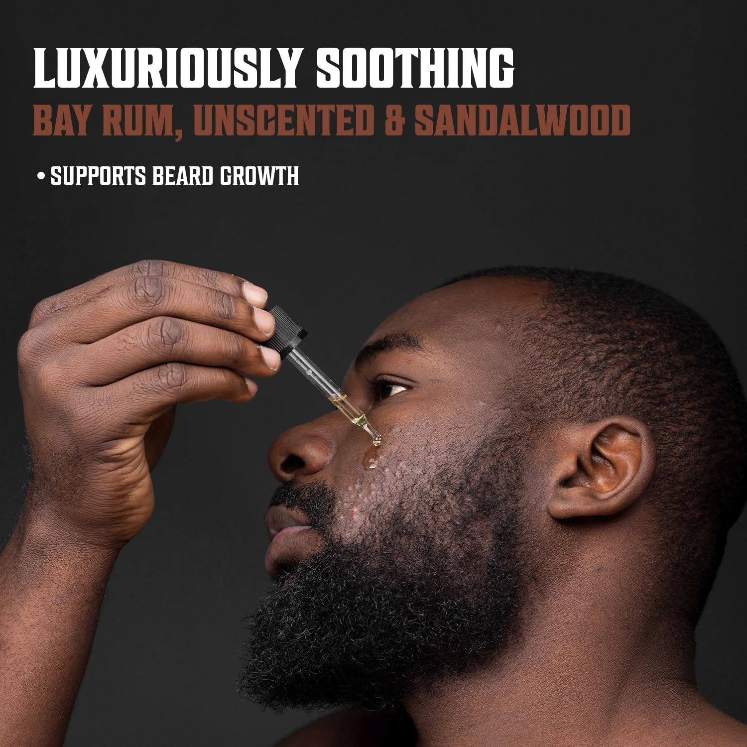 Viking Revolution Beard Oil - Natural Conditioning Oil Variety Set | Sandalwood, Unscented & Bay Rum (3 Pack, 1oz)
