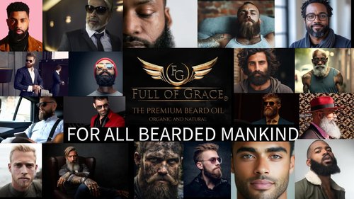 FULL OF GRACE Premium Beard Oil, Organic And Natural, With 22 Ingredients Including Argan, Jojoba, Abyssinian To Condition, Hydrate Beard And Moisturize Facial Skin | Fragrance: Oud | 30ml/1 fl oz