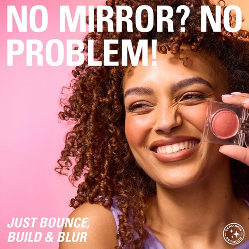 Revolution Bouncy Blur Blush - Buildable Vegan Powder Makeup for Cheeks, Bouncy Berry, 0.19 oz