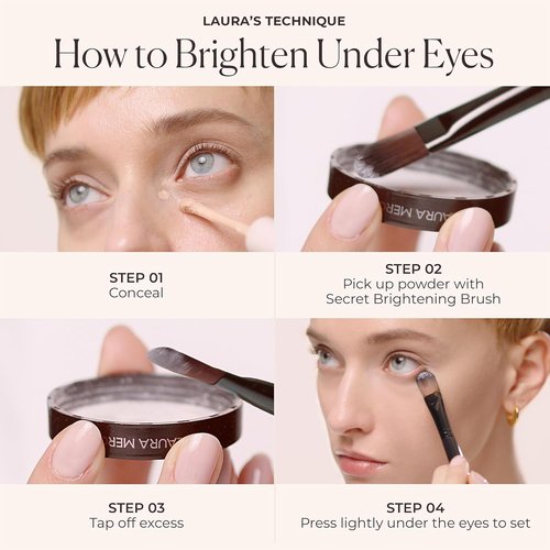 Laura Mercier Eye Makeup Brushes - Expert Application with Synthetic Fibers | Perfect for Eyeshadow, Eyeliner & Concealer