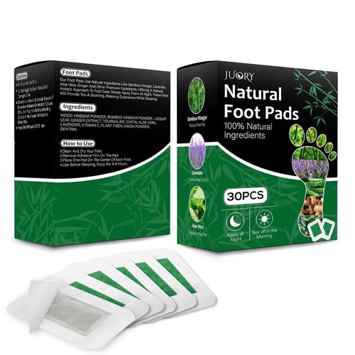 Natural Foot Care Pads, 30 Pcs Premium Herbal Ingredients Patches for Deep Cleansing, for Refresh, Energize & Moisturize - 15 Bags