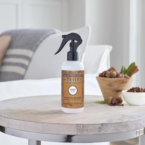 Mrs. Meyer's Clean Day Room Spray - Acorn Spice Scent | 8 Fl Oz Bottle for Fresh Indoor Air