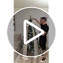Large Velvet Christmas Tree Topper Bow - 24 Inch Wide Holiday Decor with Variation Light Brown
