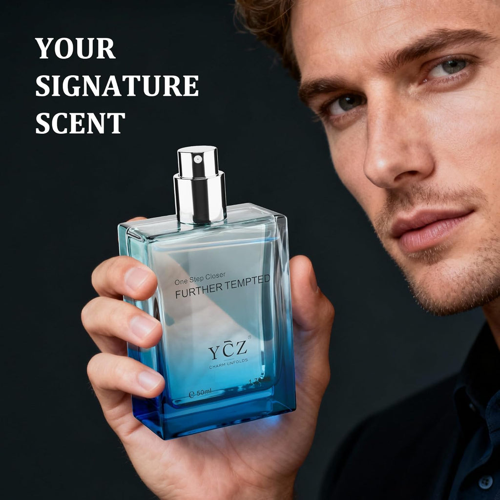 Ycz Men's Blue Wood Shadow Perfume - Long Lasting Eau De Parfum Cologne, 1.7 oz | Ideal Gift for Any Occasion