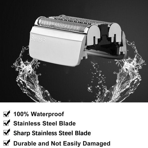 Braun 83M Replacement Shaver Head - Compatible Foil & Cutter for Series 8 Electric Shaver