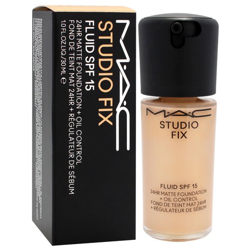Studio Fix Fluid SPF 15 24Hr Matte Foundation Plus Oil Control - NC25 by MAC for Women - 1 oz Foundation