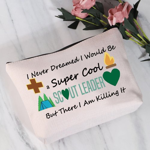 JYTAPP Novelty Makeup Bag Leader Gift I Never Dreamed I'd Grow Up To Be a Leader Cosmetic Pouch