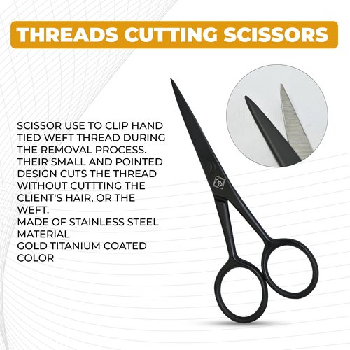 Hooper Hair Extension Tools Kit: 3-Hole Plier, Comb, C-Shape Needles, Loop Tool, Scissors, Sectioning Ring, Clips, Silicone Micro Rings, Leather Zipper Case, Stainless Steel Tools (Black)