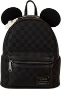 Loungefly Mickey Mouse Mini Backpack - Stylish Checkered Texture Design for Everyday Use