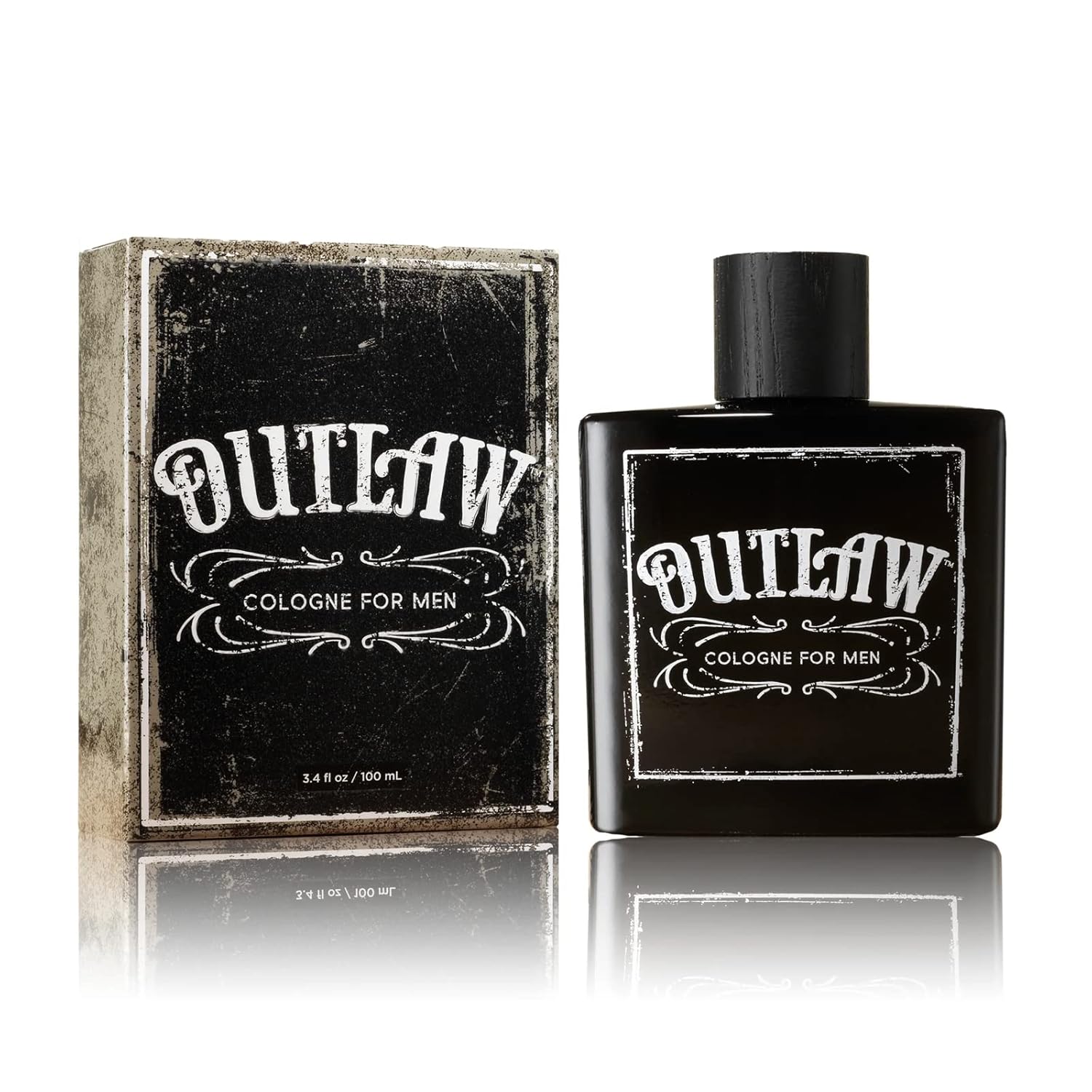 Tru Western Outlaw Men’s Cologne - Refreshing Bergamot, Lavender & Fir Balsam Aroma - 3.4 oz