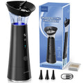 Ear Wax Removal with One-Piece Waste Tank, FSA-HSA-Eligible, Water Powered Ear Cleaner, Electric Ear Cleaning Kit with Water Temperature Sensor, Ear Irrigation Flushing System, Black