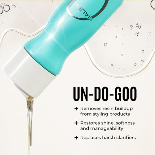 Malibu C Un-Do-Goo Shampoo & Replenish Hair Masque Duo - Clarifying & Deep Conditioning Set for Shine Restoration (33.8 oz)