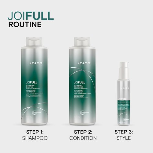 Joico JoiFULL Volumizing Shampoo - Add Instant Body & Shine for Fine, Thin Hair | Long-Lasting Fullness