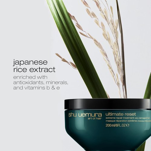Shu Uemura Art of Hair Ultimate Reset Hair Mask - Deeply Nourishes & Repairs Damaged Hair with Rice Extract