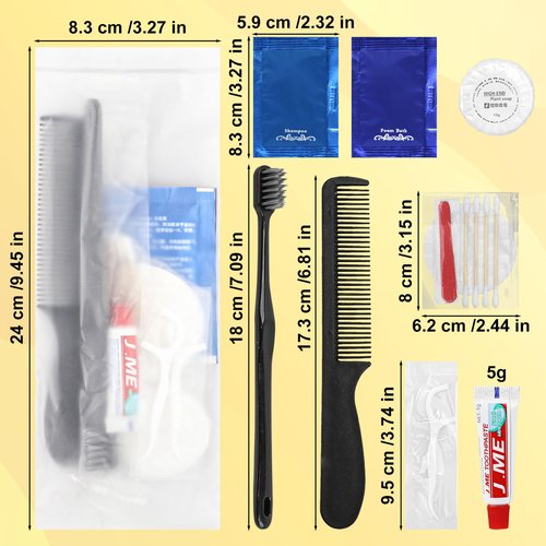 Hygiene Kit, Hygiene Kit Bulk, Individually Packed, The Travel Hygiene Kit Is Fully Equipped And Clean And Hygienic, Convenience Kits Suitable For Hotel, Camping, Home, Travel (15-PACK)