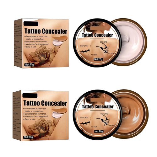 Regine Switzerland Tattoo Cover Up - Waterproof Concealer for Scars & Dark Spots | 2 Pcs Set