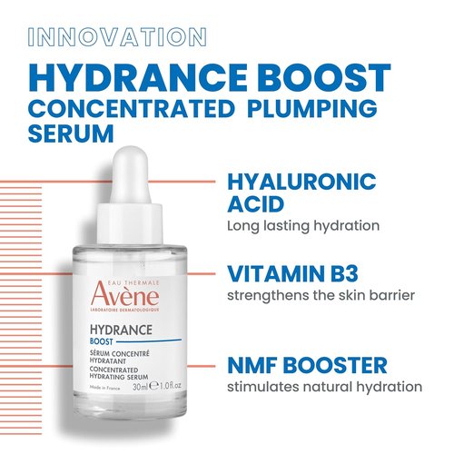 Avène Hydrance Boost Serum - 48 Hour Hydration with Hyaluronic Acid | 1.0 Fl Oz
