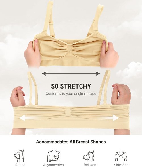 FeelinGirl Bralettes for Women - Comfortable Seamless Supportive Bras | No Underwire, Everyday Wear