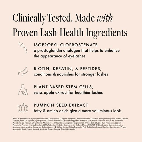 Borboleta Lash Serum - Enhance Natural Eyelashes for Length, Thickness & Fullness | 3-Month Supply