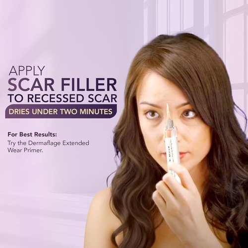 Dermaflage Scar Filler Refill - 4 Easy-To-Use Applicators for Flawless Skin Coverage