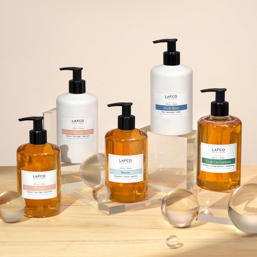 LAFCO New York Liquid Soap, Marine - 12 oz - Regenerates, Protects & Moisturizes - All Skin Types - Hypoallergenic, Synthetic Free & Cruelty Free - Made in Italy