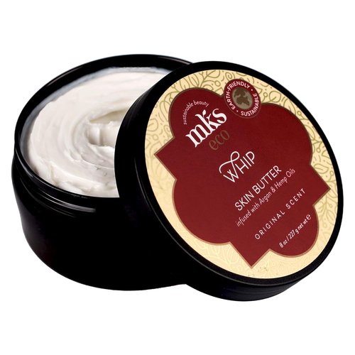 MKS Eco Whip Skin Butter - 8 oz Total Body Moisturizer with Moroccan Argan Oil & Shea Butter | Vegan & Cruelty-Free