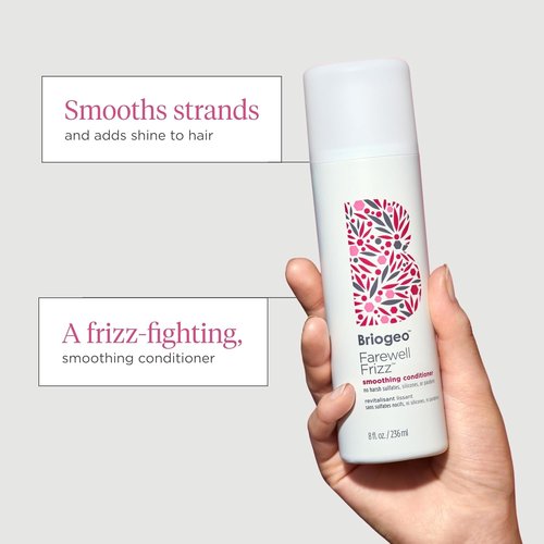 Briogeo Farewell Frizz Smoothing Conditioner - Silicone-Free Formula for Frizz Control & Hydration | Vegan & Cruelty-Free
