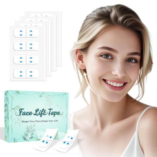 Face Lift Tape, Facelift Tape for Face Invisible, Neck Tape Lift Turkey Neck Skin Tape Facial Tapes for Lifting Loose Sagging Skin, Wrinkles, Jowls, Eyes, Cheek, Double Chin (1 Count (Pack of 180))
