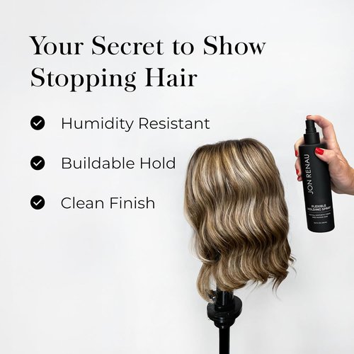 Jon Renau Flexible Holding Spray - Buildable Hold for Wigs, Paraben & Sulfate Free, 8.5 oz