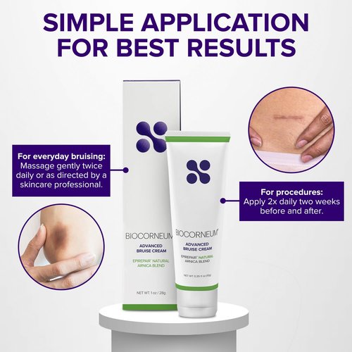 BIOCORNEUM Advanced Bruise Cream 1oz – Professional-Grade Arnica & Vitamin K Cream for Visible Skin Recovery – Botanical Formula with Vitamin E, Green Tea Extract & More – Lightweight, Fast-Absorbing