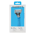 Harry's Original Razors for Men - Two 5-Blade Cartridges and 1 Razor Handle - German Engineered - Surf Blue Edition