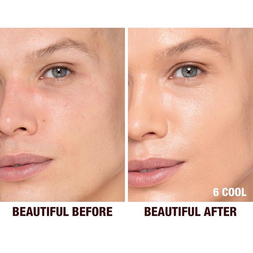 Charlotte Tilbury Beautiful Skin Foundation - Medium Coverage Hydrating Liquid Makeup for Instant Glow & Plumping Hydration