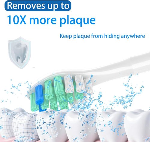 Philips Sonicare Replacement Toothbrush Heads - C2 Compatible, 6 Pack for Superior Cleaning