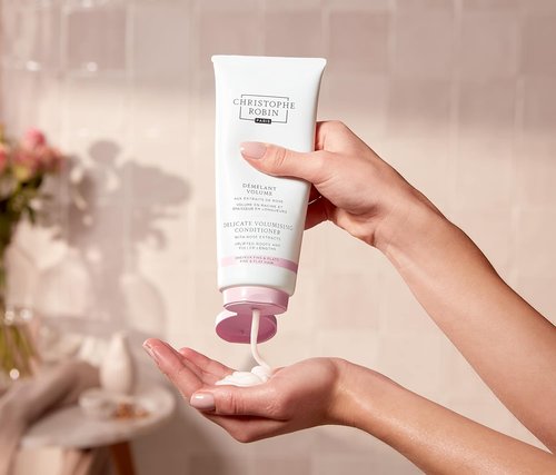 Christophe Robin Delicate Volumizing Conditioner - Rose Extracts for Thin & Fine Hair | 6.7 fl. oz