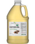 Premium Organic Castor Oil - (64 fl. oz.) 100% Pure and Hexane-Free Cold-Pressed Beauty & Skincare Serum - Eyelash & Eyebrow Hair Growth Enhancer
