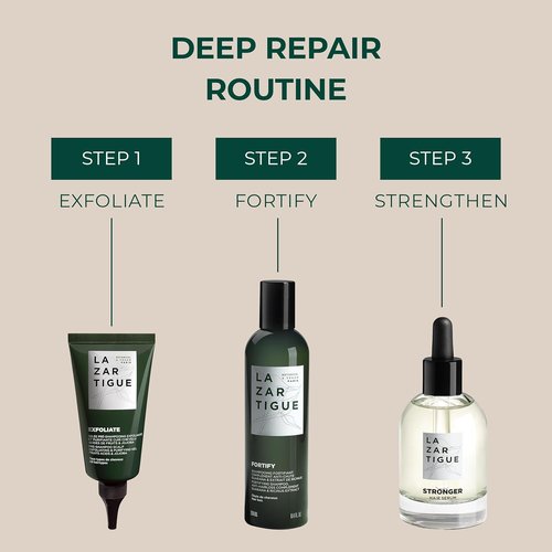 Lazartigue Stronger & Growth Hair Serum - Volumizing Treatment for Thinning Hair, Vegan, 1.7 Fl Oz