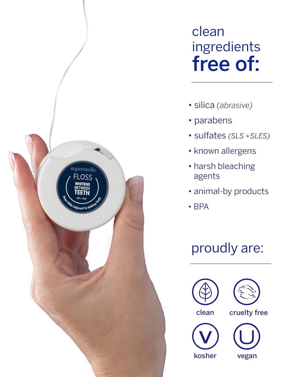 Supersmile Professional Whitening Dental Floss - Effective Stain Removal | 1 Count