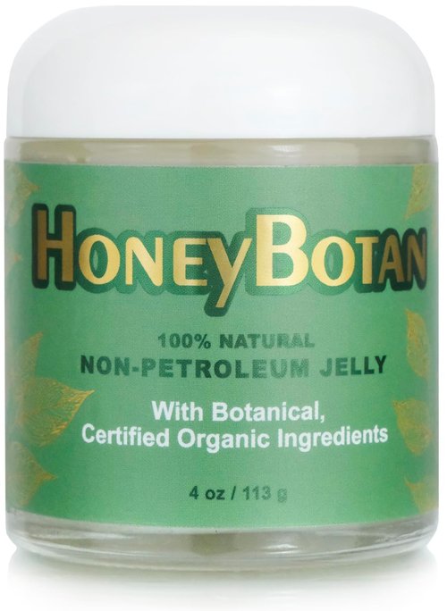 Beesaluxe HoneyBotan - 100% Natural Unpetroleum Skin Balm with Organic Ingredients - Petroleum Jelly Alternative for Lips, Hands, Baby Care, Makeup Remover, and More (4 Ounce)