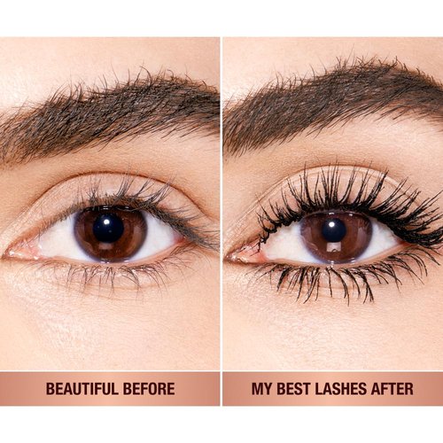 Charlotte Tilbury Pillow Talk Push Up Lashes Mascara - 24HR Lengthening & Volume - Smudge-Proof Super Black Travel Size