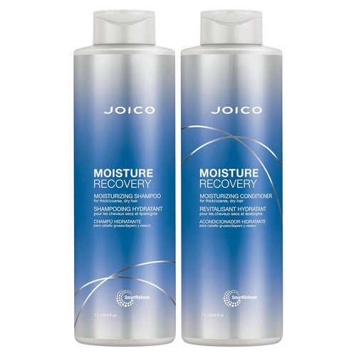 Joico Moisture Recovery Shampoo & Conditioner Set - Replenish Moisture for Thick, Coarse Hair