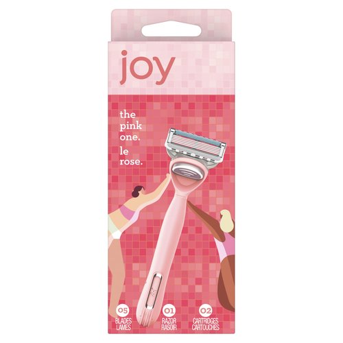 JOY The Pink One, 1 Razor and 2 Cartridges