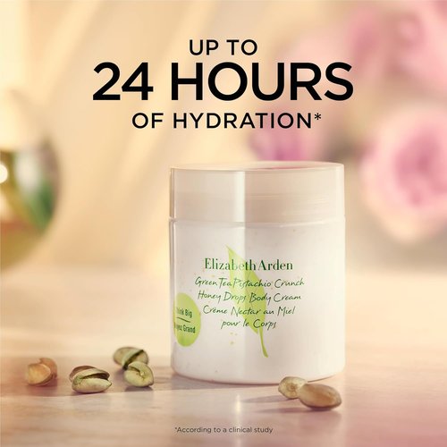 Elizabeth Arden Green Tea Pistachio Crunch Body Cream - Moisturizing Formula for Dry Skin, 16.9 oz