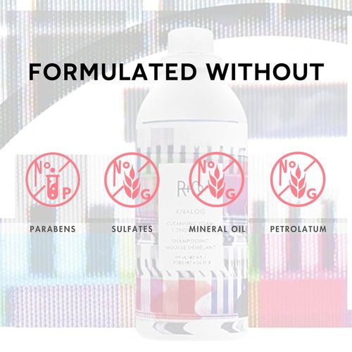 R+Co ANALOG Cleansing Foam Conditioner - Lightweight, Frizz-Reducing Formula for All Hair Types